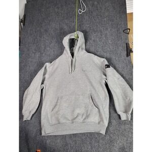 Vintage Y2K SouthPole Hoodie Logo Essential Gray Men Sz L Drawstring Streetwear‎